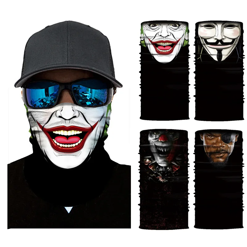 

3D Digital Printing Cycling Sunscreen Versatile Seamless Hood