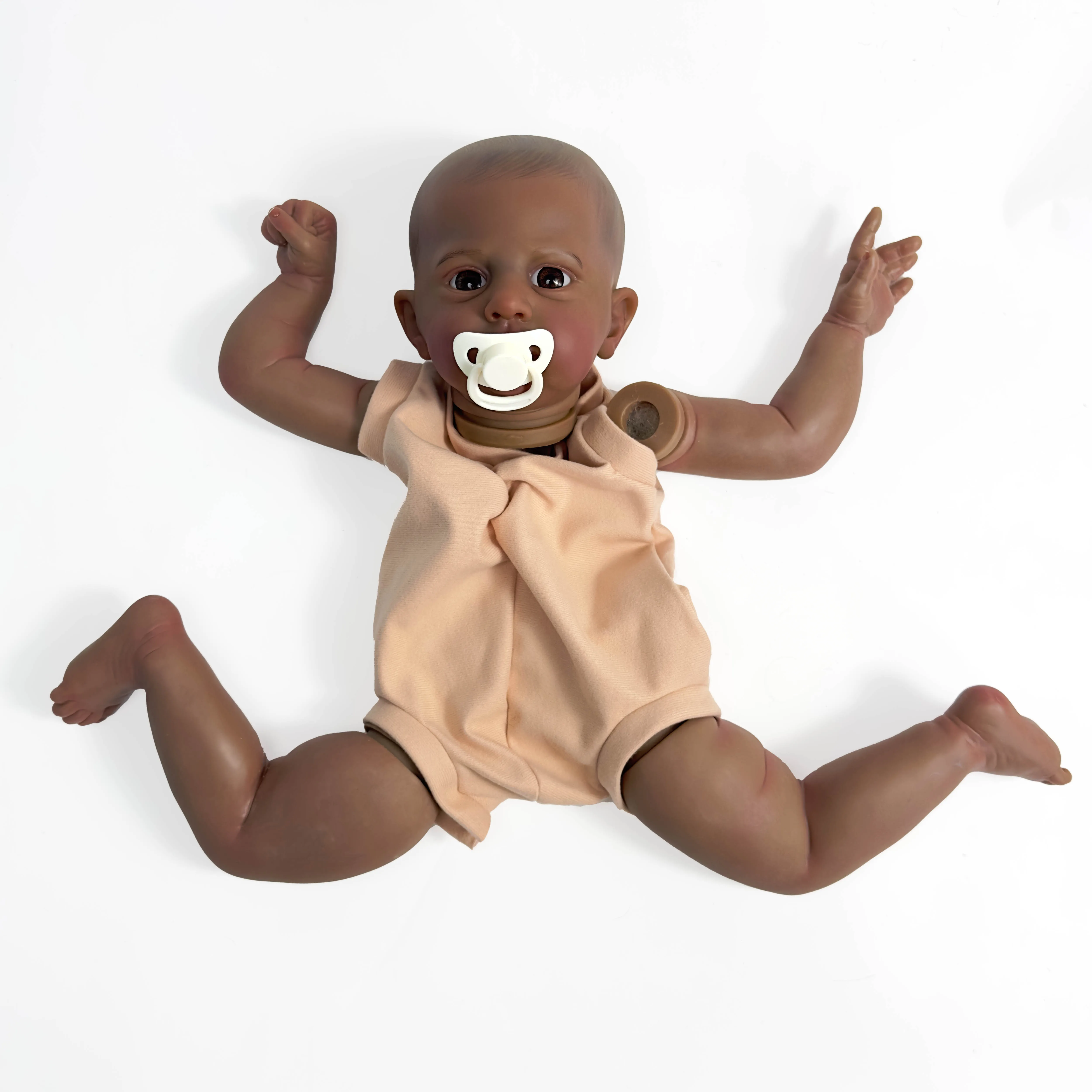 

NPK 22inch Finished Reborn Doll Size Already Painted Cameron Kits Very Lifelike Baby with Many Details Veins as same as picture