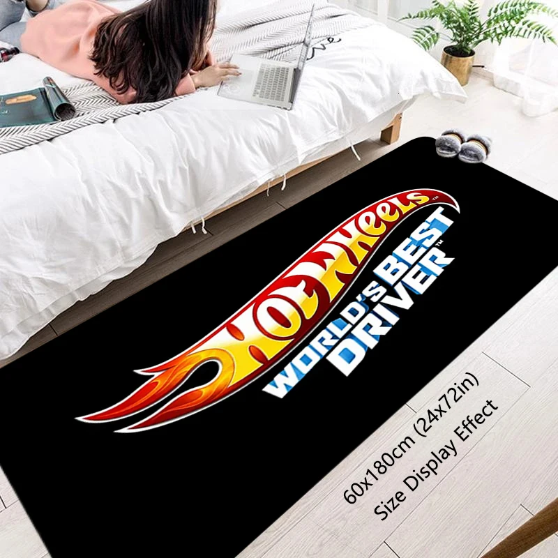 

Прикроватный ковер Hotwheels, гоночный напольный коврик, Придверные коврики, ковер для домашних животных, коврик для ванной, кухни, прихожей, стопы, строительный подарок на день рождения