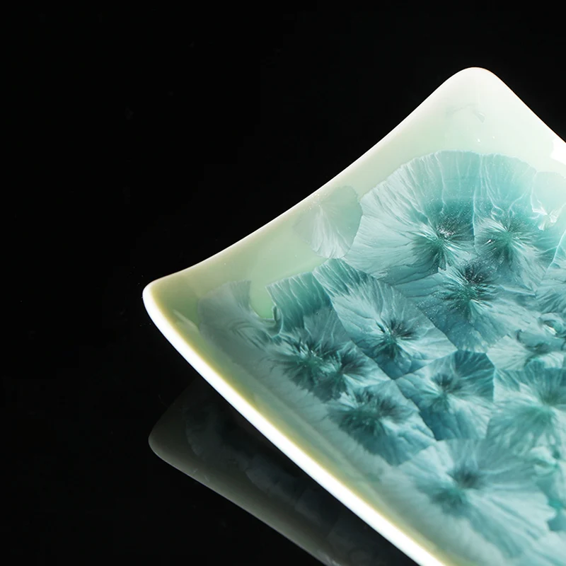 Фото Японский Kyku Shimizu Yaki Wer Crystal Длинное блюдо Фруктовые шампуры на гриле Суши №4