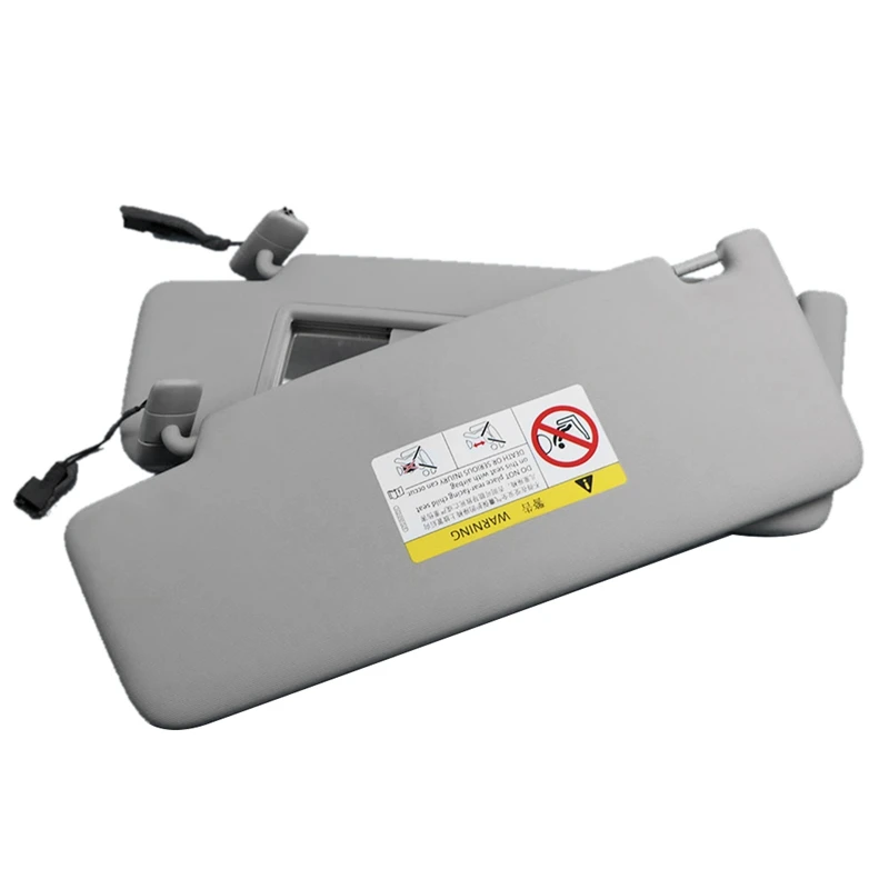 1Pair Sun Visors W/Vanity Mirror 5TD857551 5TD857552 For VW Tiguan 2018+ Kodiaq 2017+ Touran 2016+ Shades Makeup