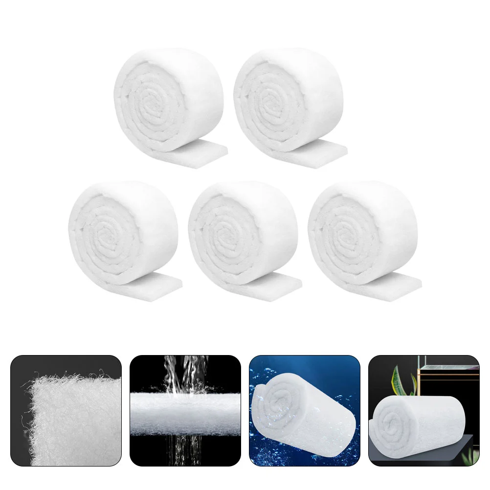

5 sets of Home Fish Tank Filter Pads Aquarium Replacement Filter Cotton