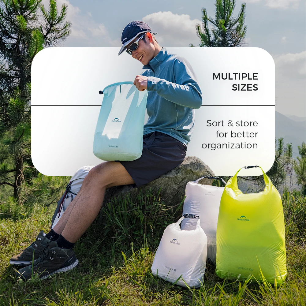 Фото Naturehike 2026 Новая Большая Ультралегкая Водонепроницаемая Сумка-Роллтоп PU2000+ для Хранения, для Пикника, Кемпинга, Хранения Питьевой Воды №3
