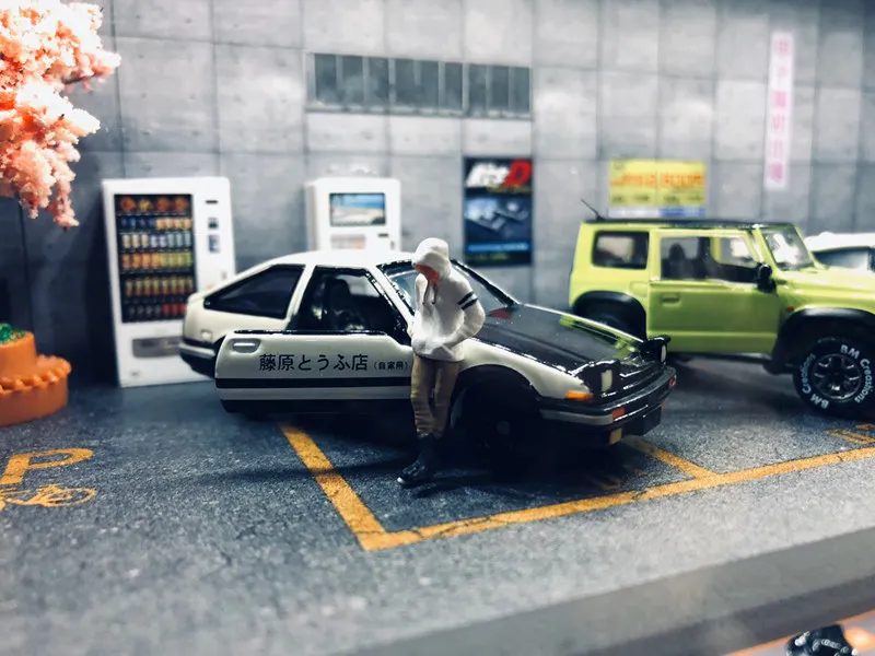 Фото Коллекционная модель автомобиля Takara Tomy Tomica Premium 486466 Initial D Toyota AE86 Trueno, масштаб 1/64, литая из сплава №4
