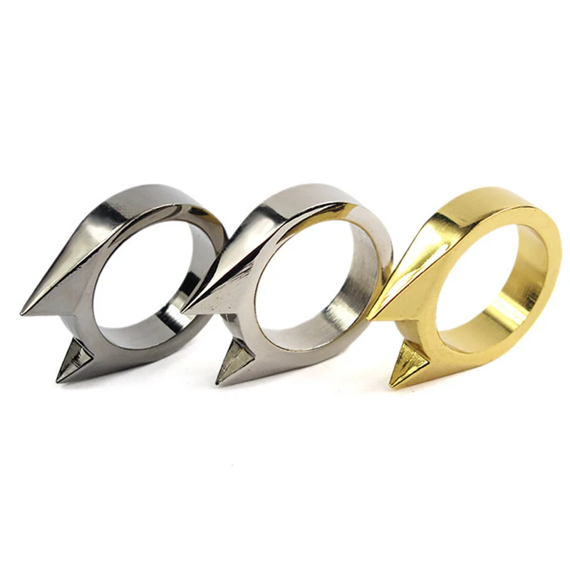 

Outdoor Products Self-defense Cat Ear Single Decorative Finger Ring Ring Broken Window Ladies Anti-wolf Men Outdoor Tools