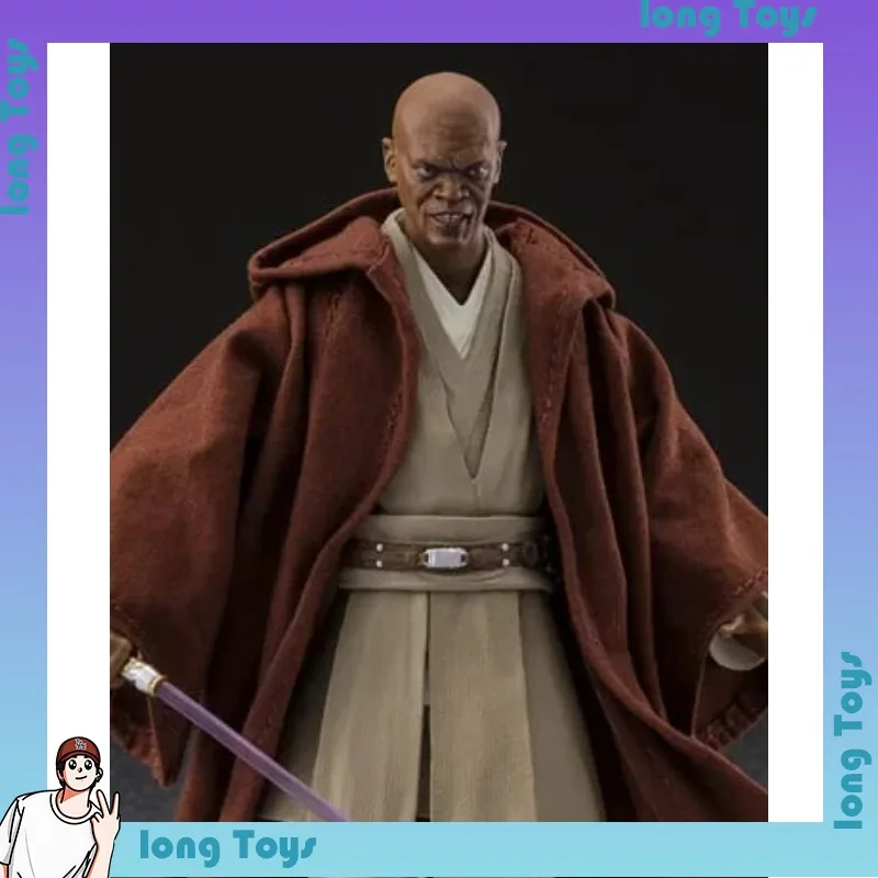 Фото В наличии 100% оригинальная эксклюзивная фигурка BANDAI S.H.Figuarts shf Tamashii Nations Star Wars Revenge Of The Sith Mace Windu №3
