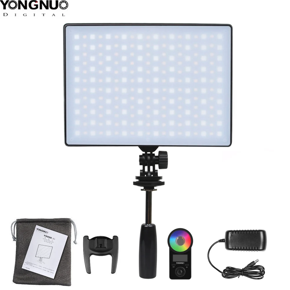 Светодиодная лампа YONGNUO YN300 Air II, YN300air II, YN-300, air Pro, 3200k-5500k, RGB, для камеры Canon, Nikon