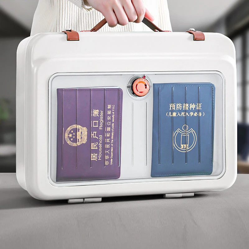 Larger Capacity Office Documents Box Container Bills File Folder Multilayer Storage Bag Briefcase Business Material Organize