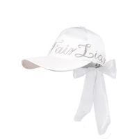 summer new golf womens ribbon elegant top hat sunscreen girls ball cap