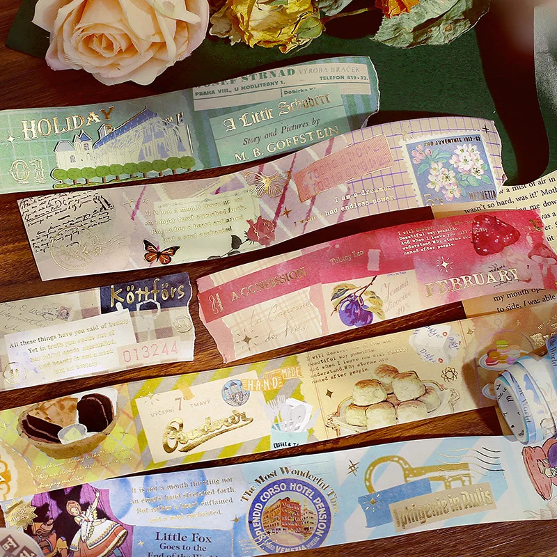 

1pcs/1lot Decorative Adhesive tapes Collage Artist Masking Tapes cartoon diary Scrapbooking DIY Scrapbooking Stickers