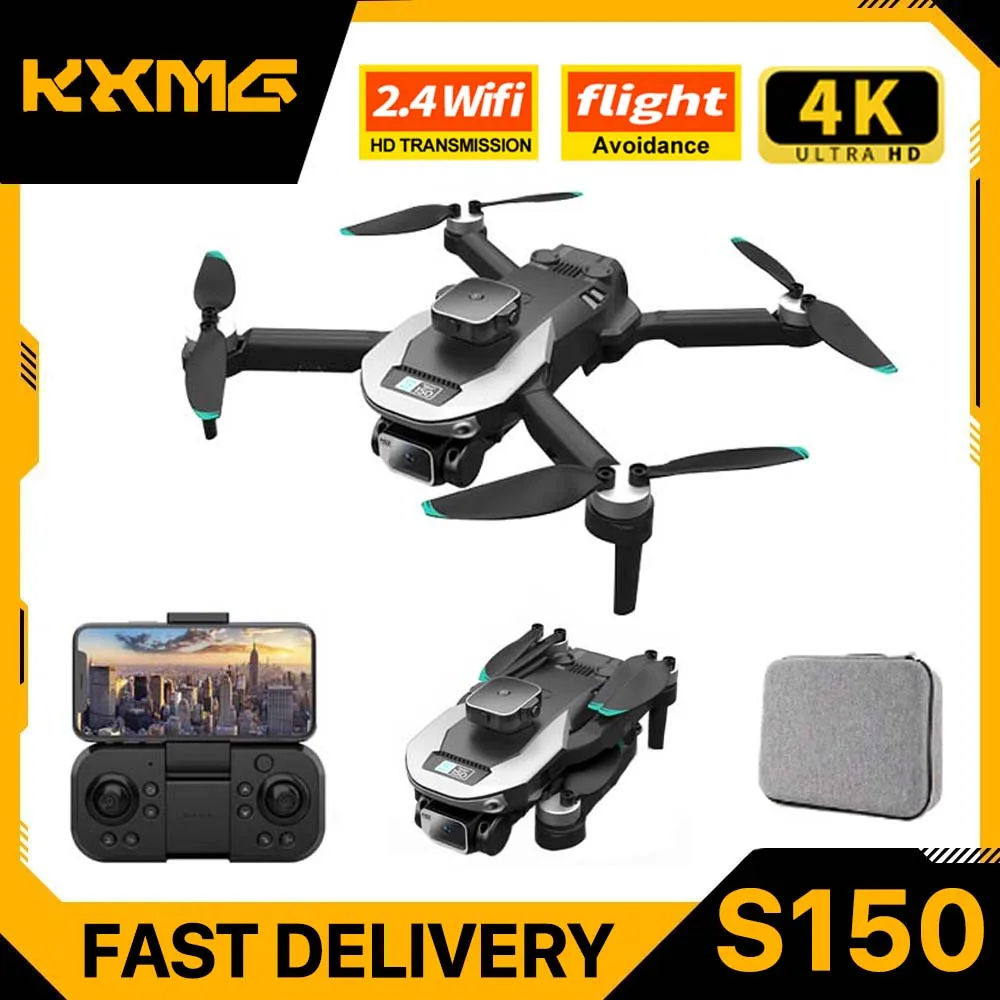 

KXMG 2023 S150 Aerial Drone Professional ESC HD 6K Dual Camera Obstacle Avoidance Optical Flow Brushless RC Dron Quadcopter Toys