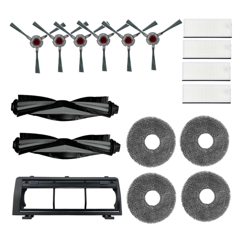 

SANQ For ECOVACS Deebot N9+ Accessories Robot Vacuum Cleaner Parts Main Side Brush Mop Cloth Mop Holder Hepa Filter B