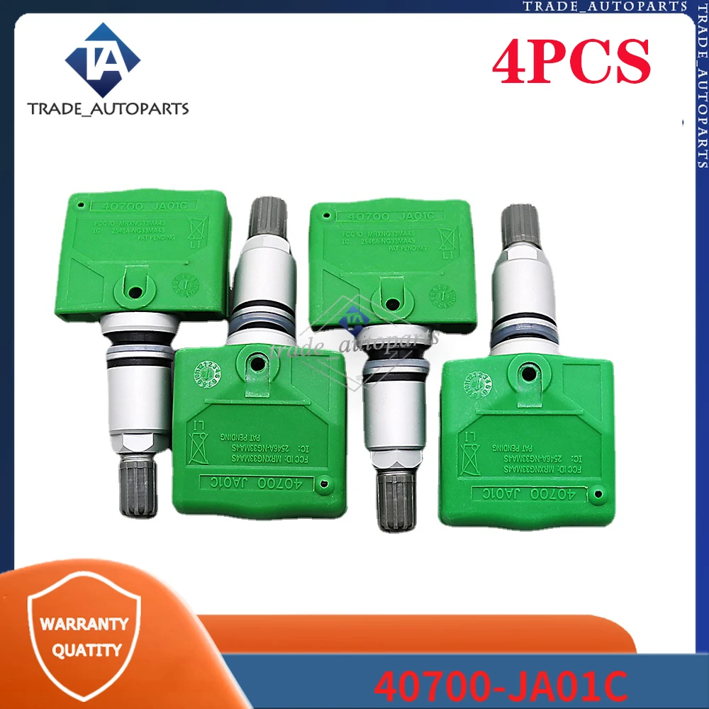 

40700-JA01C Fits For Infiniti M Nissan 350Z Cube GT-R Rogue Tire Pressure Sensor 4Pcs 315MHz TPMS TYRE PRESSURE MONITOR SYSTEM