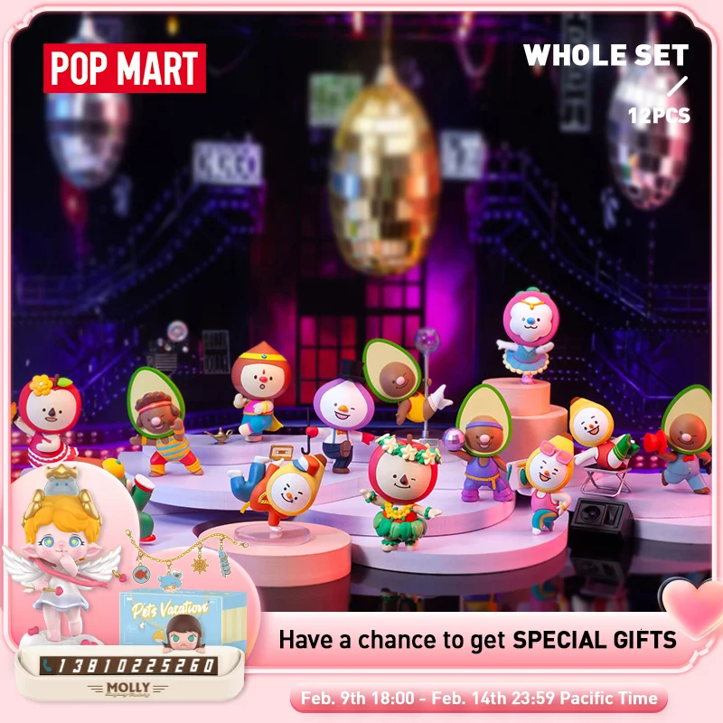 

POP MART полный набор AVOfriends танцевальная серия глухая коробка милые экшн кавайные фигурки животных