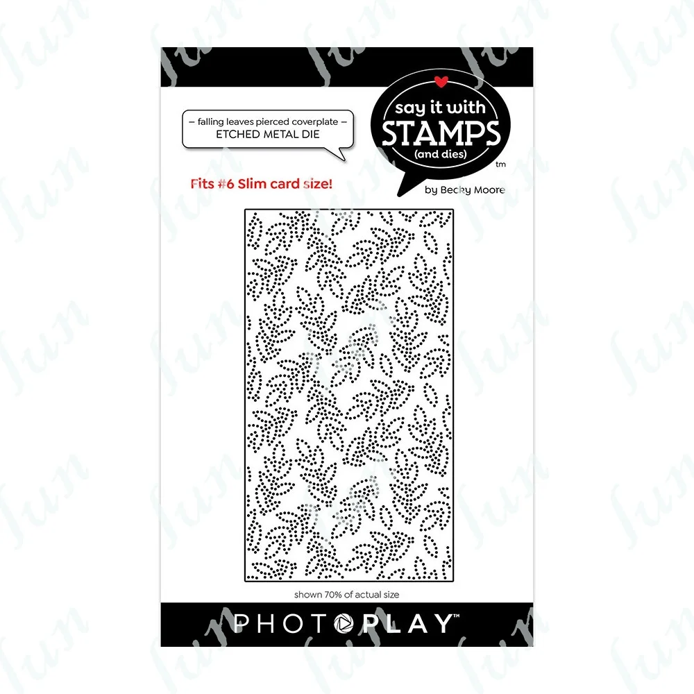 

Hot Sell New Falling Leaves Pierced Coverplate Metal Cutting Dies Scrapbook Diary Decoration Stencils Diy Greeting Card Handmade