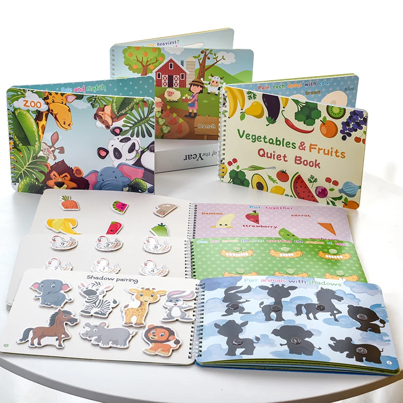 Тихая занятая книга Детский материал Монтессори детская настольная игра для