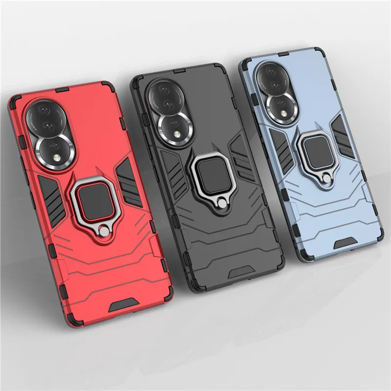 

For Honor 80 Case For Honor 80 5G Cover 6.67 inch Shockproof Armor Ring Holder Protective Bumper For Honor 80 Pro 80 SE Fundas