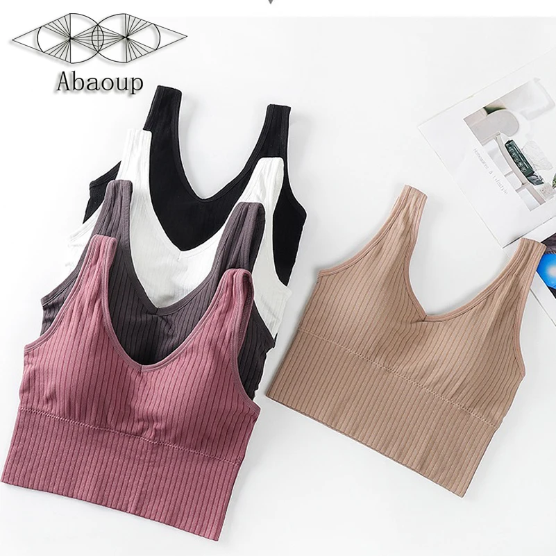 

5 Colors Women's Fashion Beautiful Rear Sports Bra Without Steel Ring Sexy Shockproof No Trace Underwear Yoga Running Vest