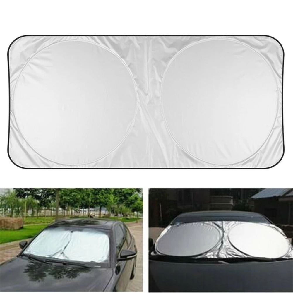 

Foldable Car Windshield SunShade 160x86Cm UV Protection Universal Sun Shade Visor For Car Front Windshiled Car Accessories