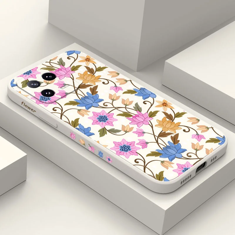 

Orchid Pink Flower Phone Case For Xiaomi Mi 13 12 12X 12T 12S 11 11T Ultra 10 10T 9 9T 9SE 8 Pro Lite Liquid Silicone Cover