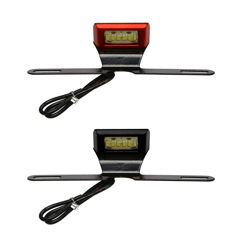 

Universal License Plate LED Light Lamp Bracket Motorcycle Accessories For HONDA SUZUKI KAWASAKI DUCATI-BMW
