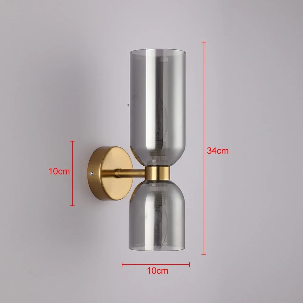 

Настенный светильник wushiyu, стеклянный абажур