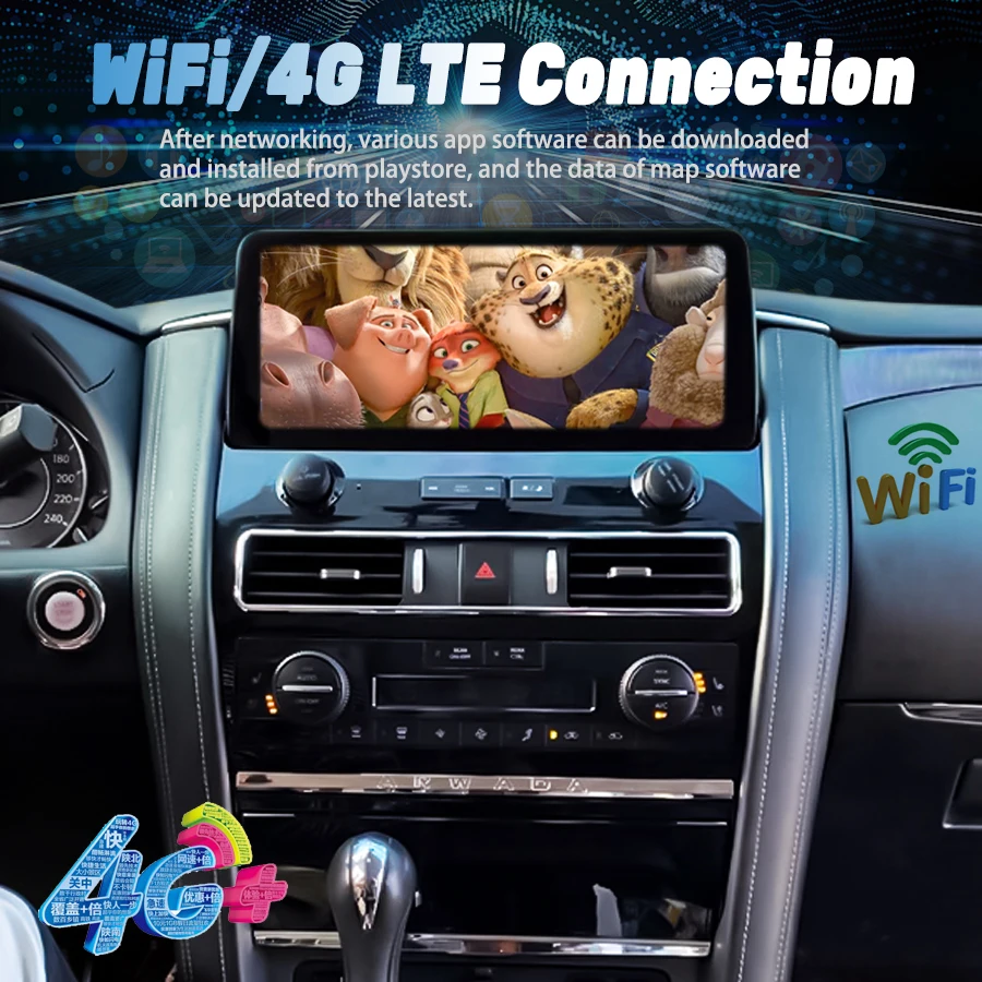 Автомагнитола Qled мультимедийный плеер на Android с GPS для Nissan Armada патруль Royale SL Y62 QX80