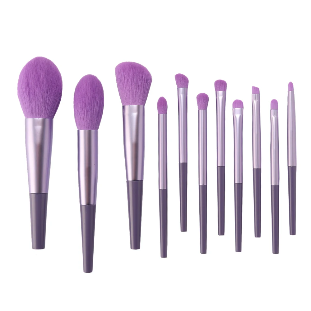 

RANCAI 11pcs Cosmetic Powder Contour Blush Lip Eyeshadow Concealer Facial Foundation Brush Kit Pink Makeup Brushes Sets Tools