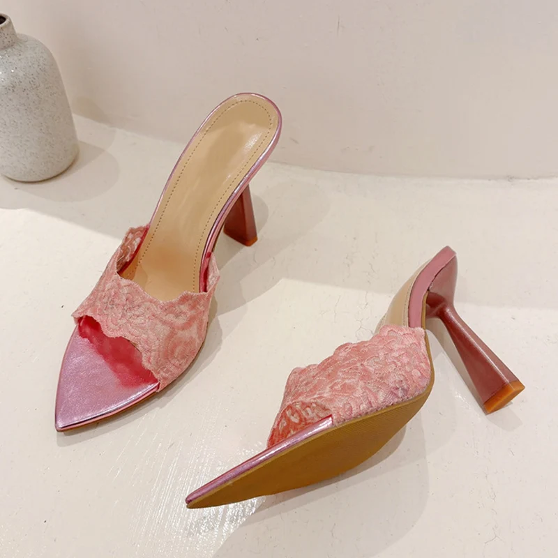 Шлепанцы Liyke женские с вышивкой ручной работы пеньковые сандалии пикантные туфли