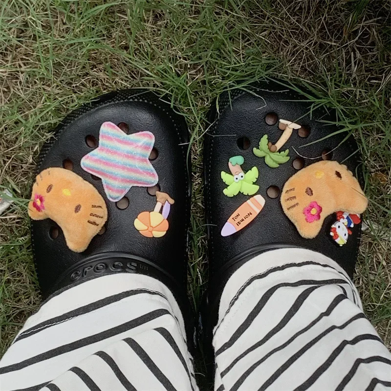 Новые туфли MINISO Hello Kitty Cat милые и очаровательные аксессуары плюшевая пряжка