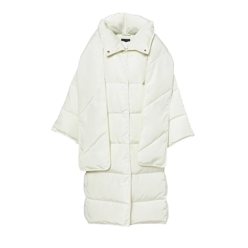 Down Jacket Women New Stand Collar Loose Thickening Fashion Casual 90 White Duck Down To Keep Warm Outwear