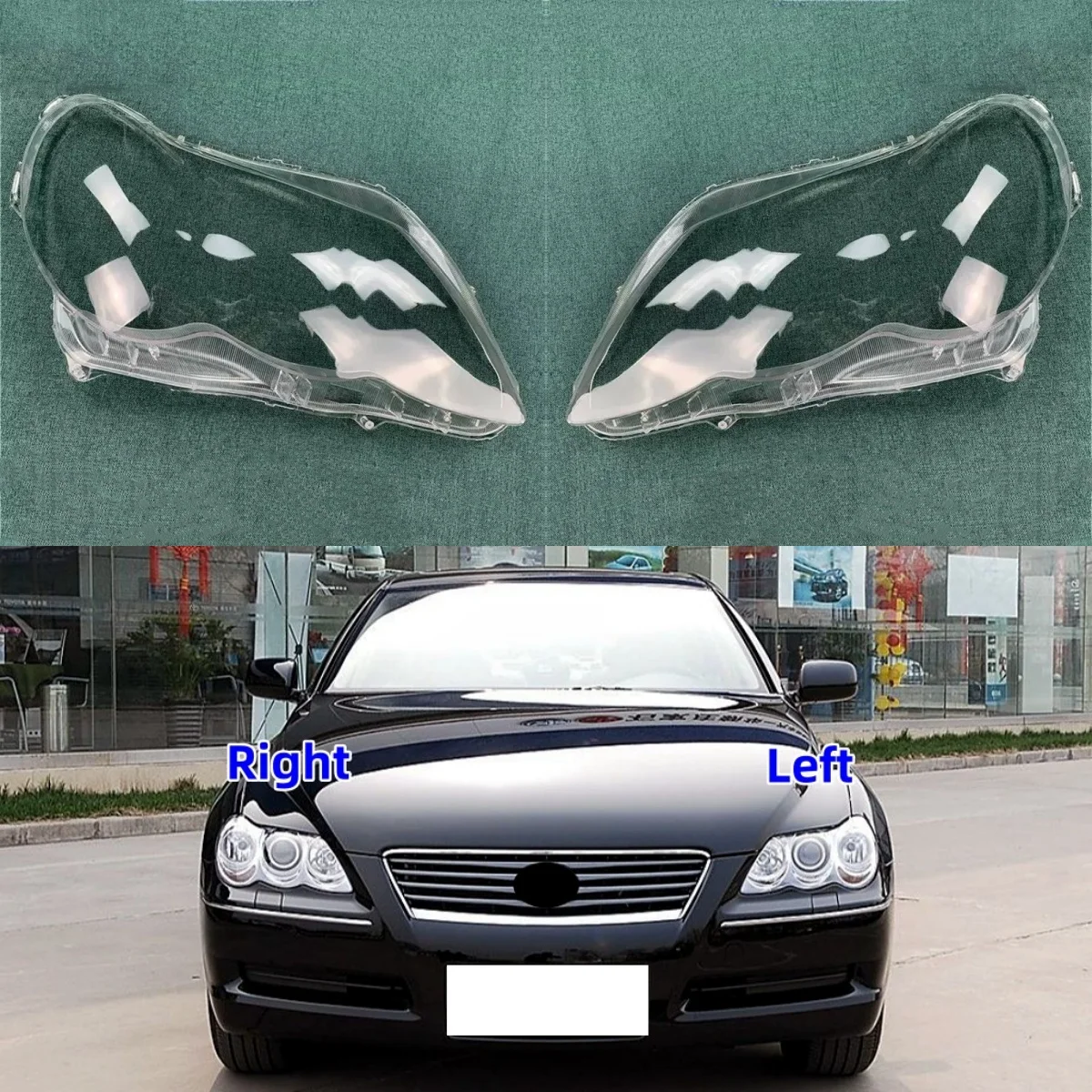 

Крышка автомобильной фары для Toyota REIZ 2005 2006 2007 2008 2009, прозрачная линзовая лампа, прозрачная автомобильная фара, стекло, автомобильные аксессуары