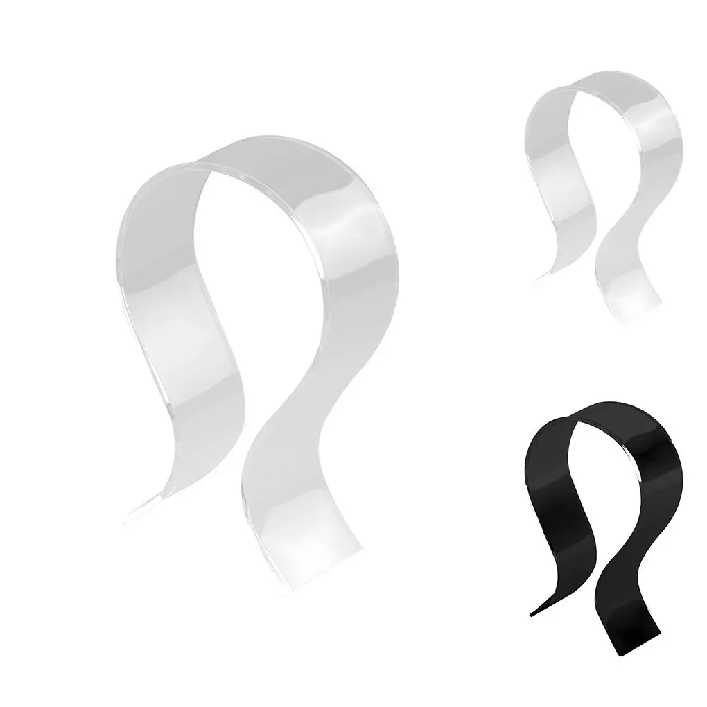 Акриловый выставочный стенд для наушников держатель гарнитуры из оргстекла