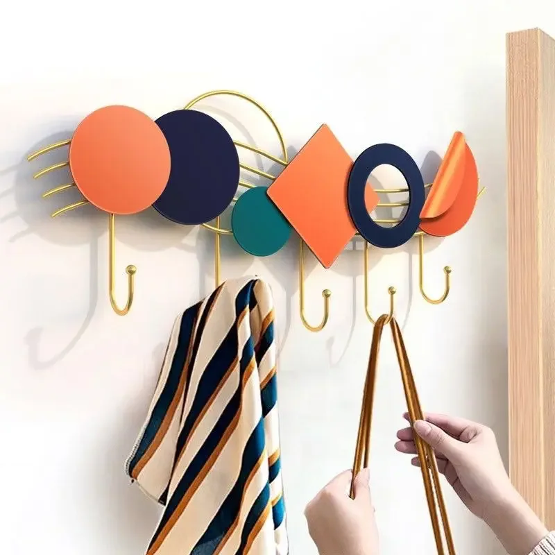 Металлическая вешалка для одежды декоративная прихожая роскошная креативная