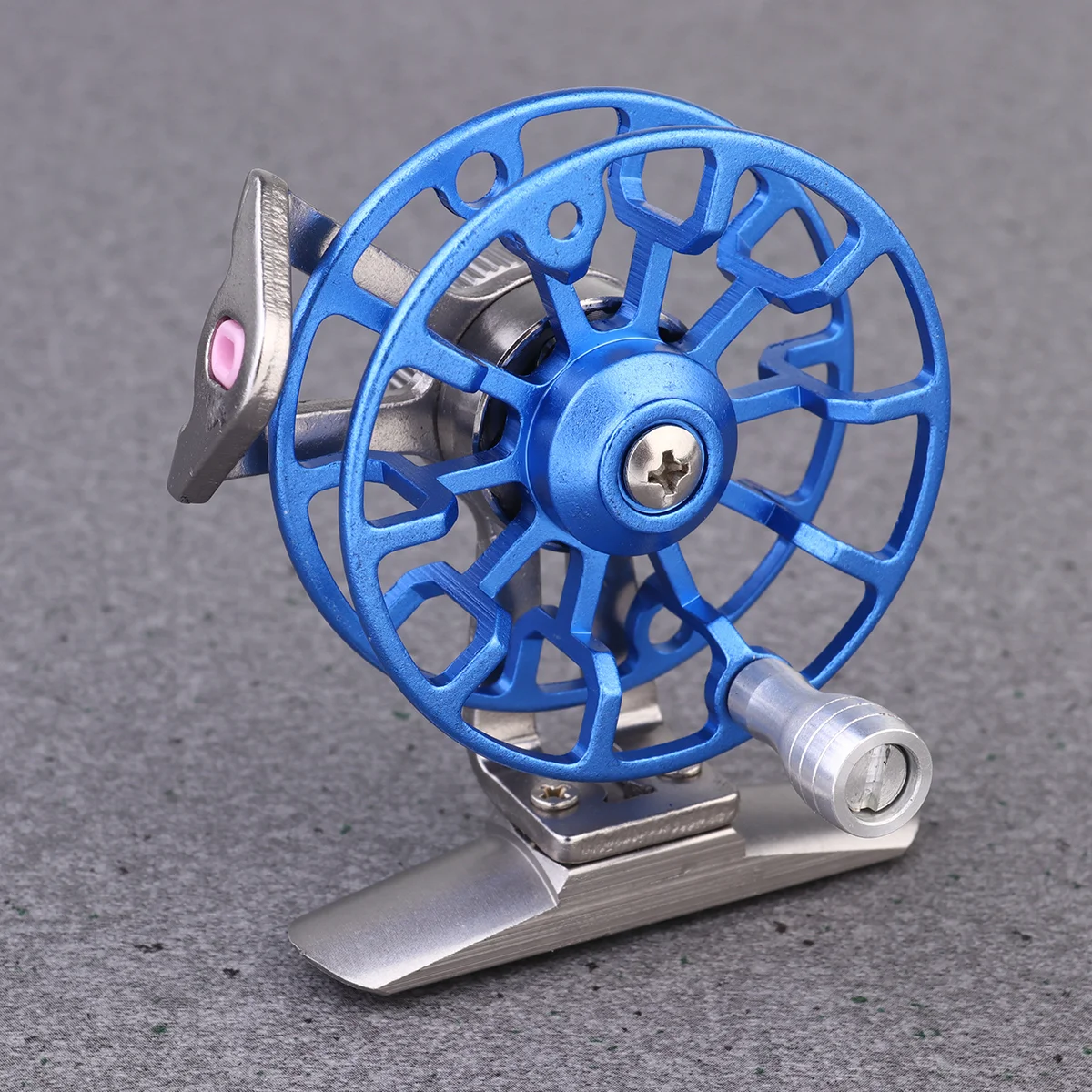 

1 Pc Metal Fishing Reel Fly Fishing Reel Fishing Wheel Front Wheel Fishing Raft Wheel Fishing Gear for Fishing (Right Hand Blue)