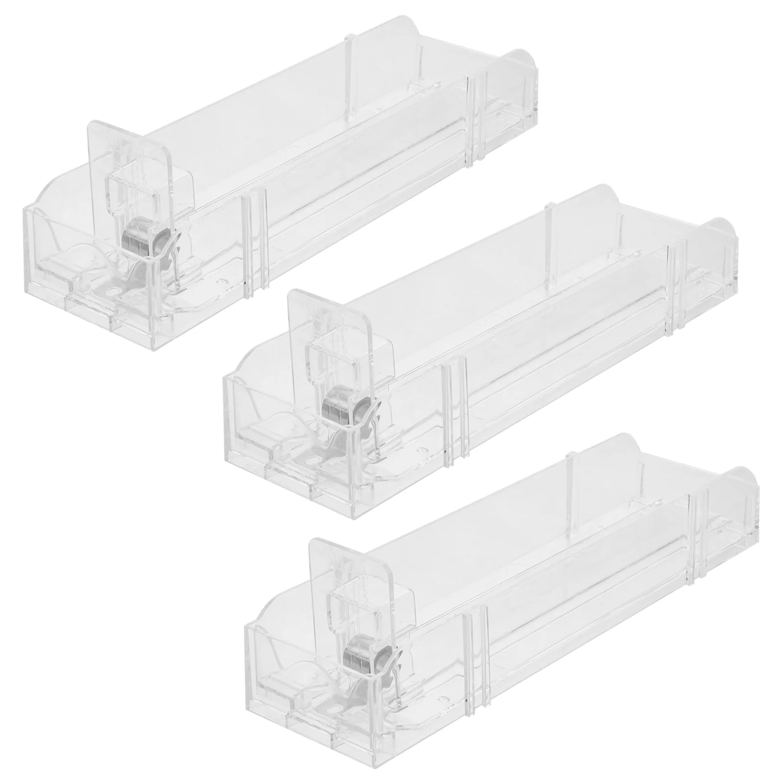 

3 Pcs Box Keychain Display Rack Glass Display Shelf Product Display Clear Shelves Pusher Organizer Acrylic Display Case