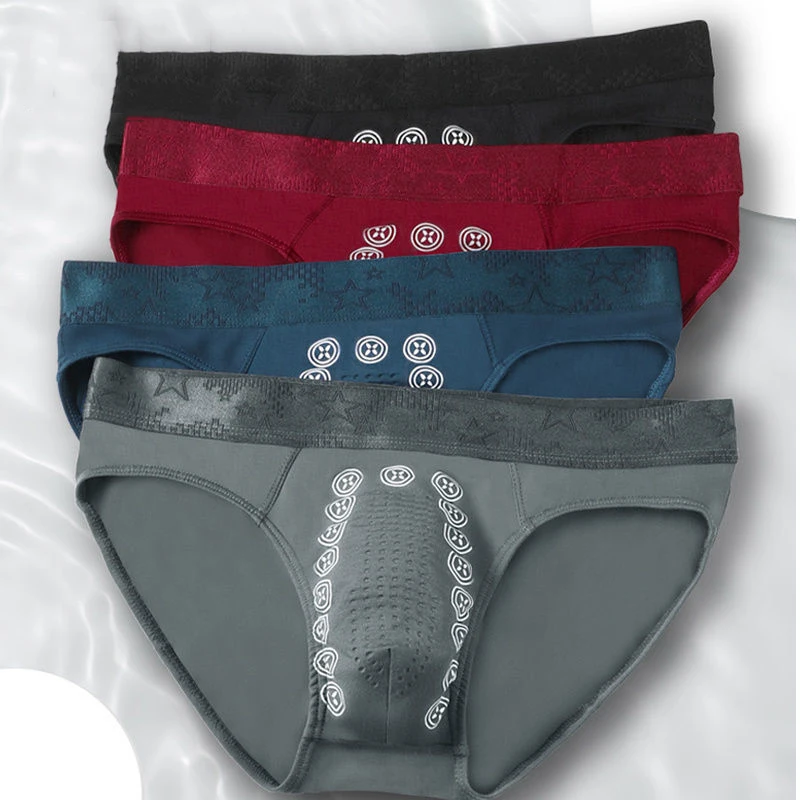 Man Ultra-Low Briefs with Super Big Penis Pouch Modal Elastic Sexy Lingerie for Long Cock Gay Special Plus U-convex Boxer Erotic