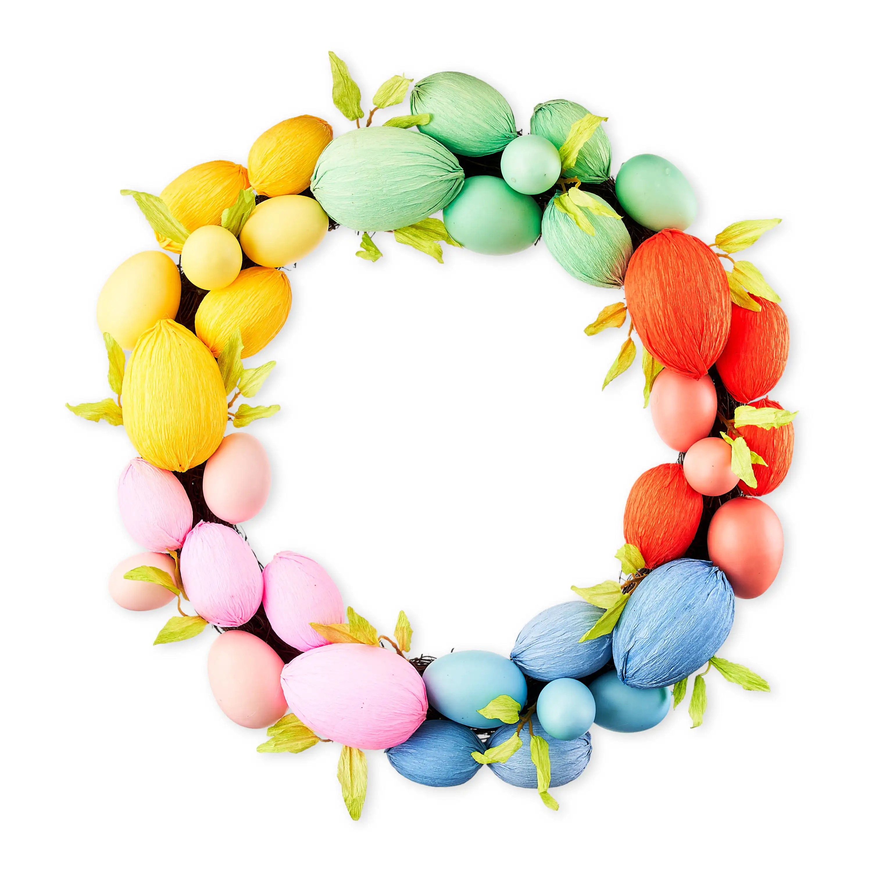 

Way To Celebrate Easter Bright & Colorful Egg Wreath, 20"