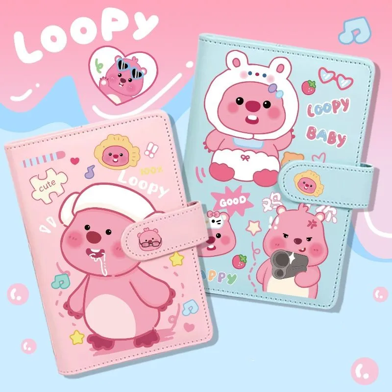 

19*13Cm Kawaii Sanriod Anime Hobby Loopy 80-Sheet Notebook Binder, Portable Diary, Birthday Gift, Student Prizes