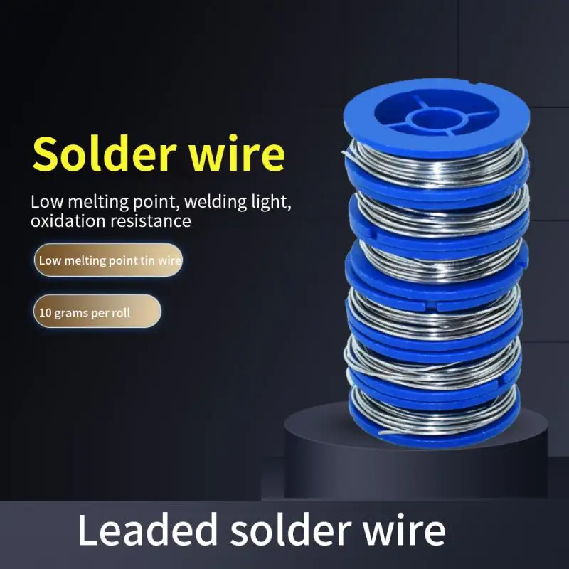 

0.8mm 10G Solder Wire Small Roll Of High-quality Solder Wire Electric Soldering Iron Suit Students Practice Soldering Tin Hole