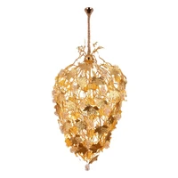 hot sale new latest design high end modern style home decor ceiling lamps gold color crystal chandelier for living room bedroom