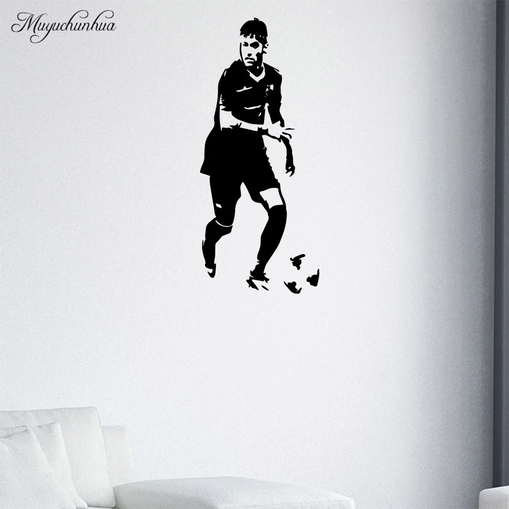 

Cartoon football player Wall Art Decal Decoration Fashion Sticker For Bedroom Decoration Vinyl Art Decal