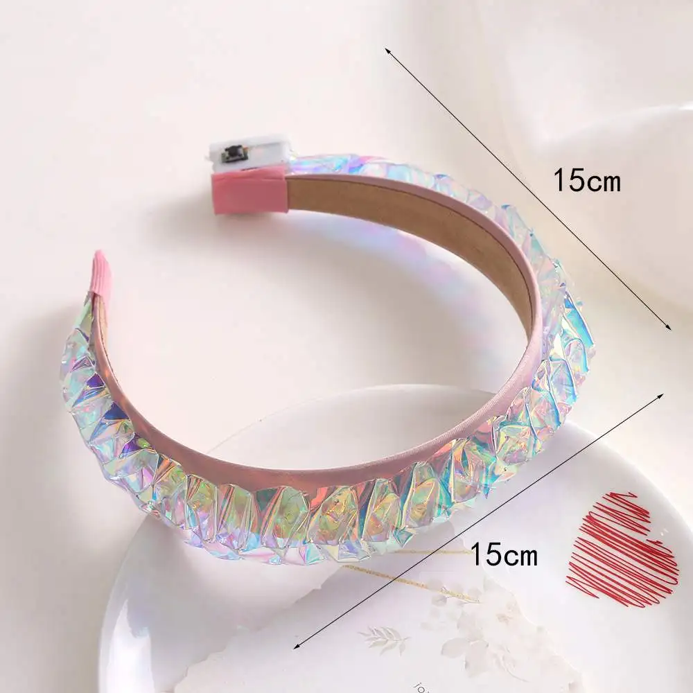 

Светящаяся Повязка На Голову С LED-подсветкой, Аксессуар Для Коронации, Для Ночных Клубов, Вечеринок, Косплея