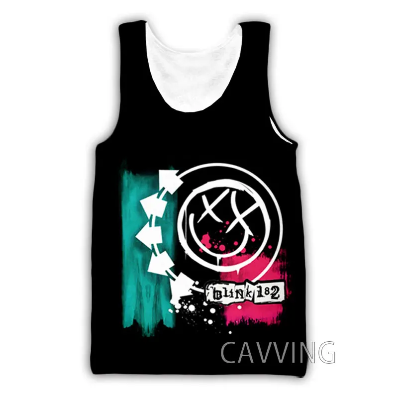 

CAVVING 3D Printed Blink 182 Tank Tops Harajuku Vest Summer Undershirt Shirts Streetwear for Men/women