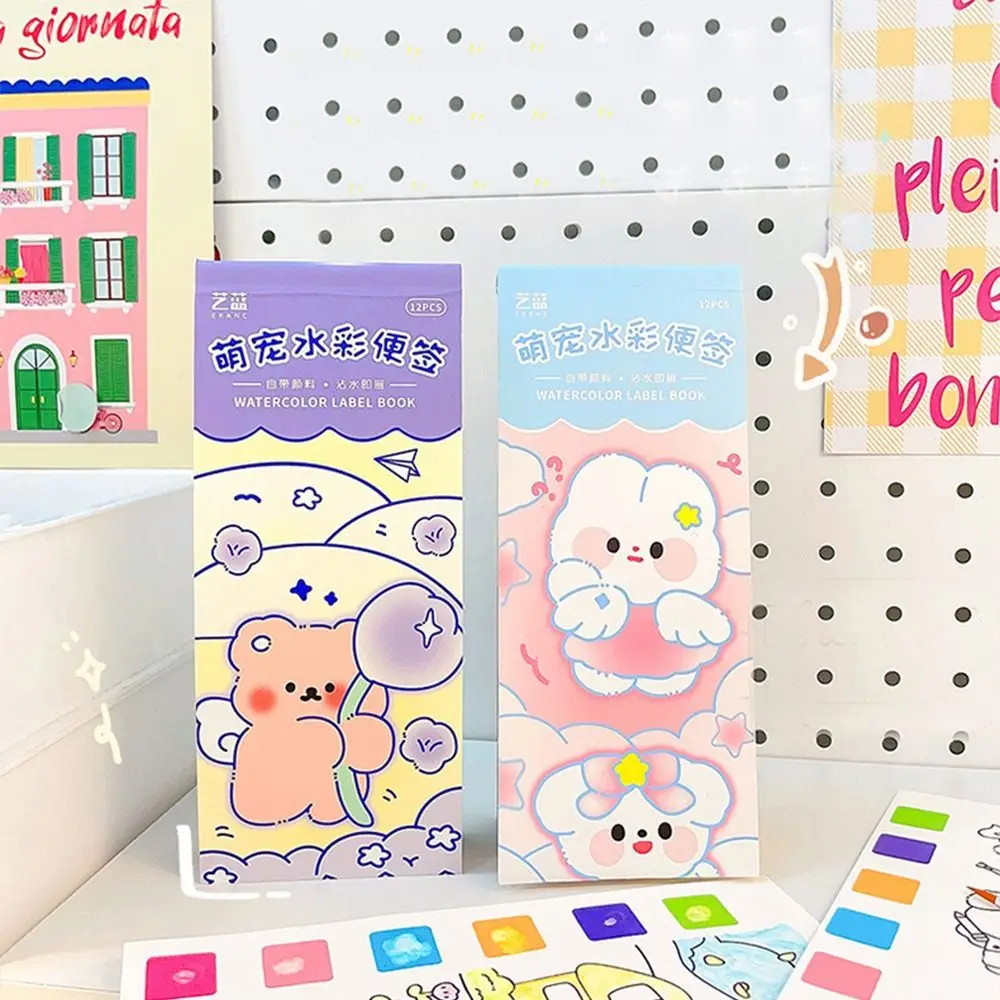 

Coloring Toys Coloring Books With Paint and Brush Blank Doodle Book Set Graffiti Picture Book Pocket Drawing Book