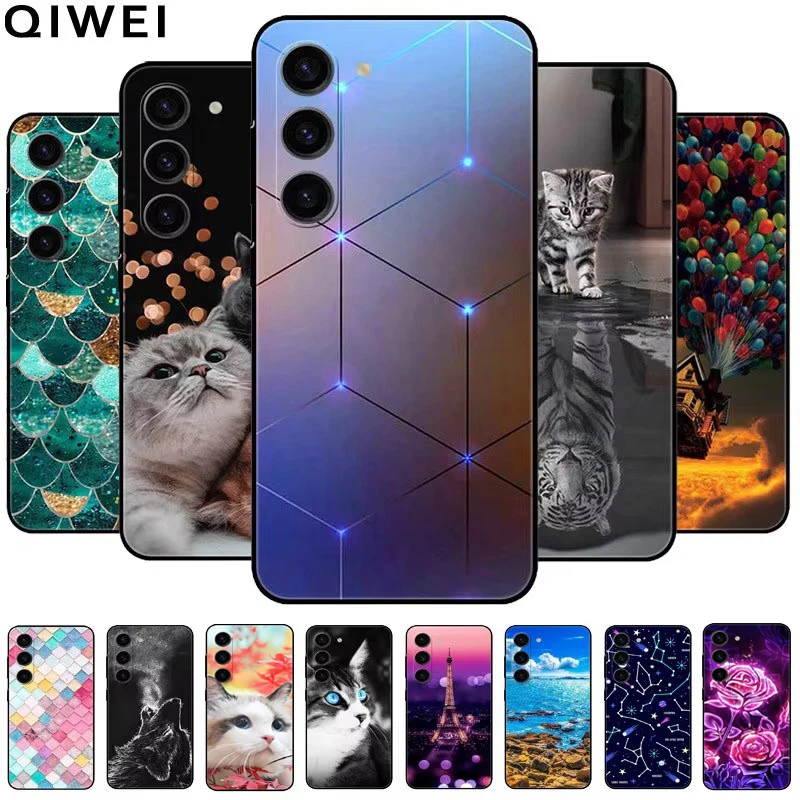 Чехол для Samsung Galaxy S24 FE мультяшный милый мягкий силиконовый чехол из ТПУ S24FE