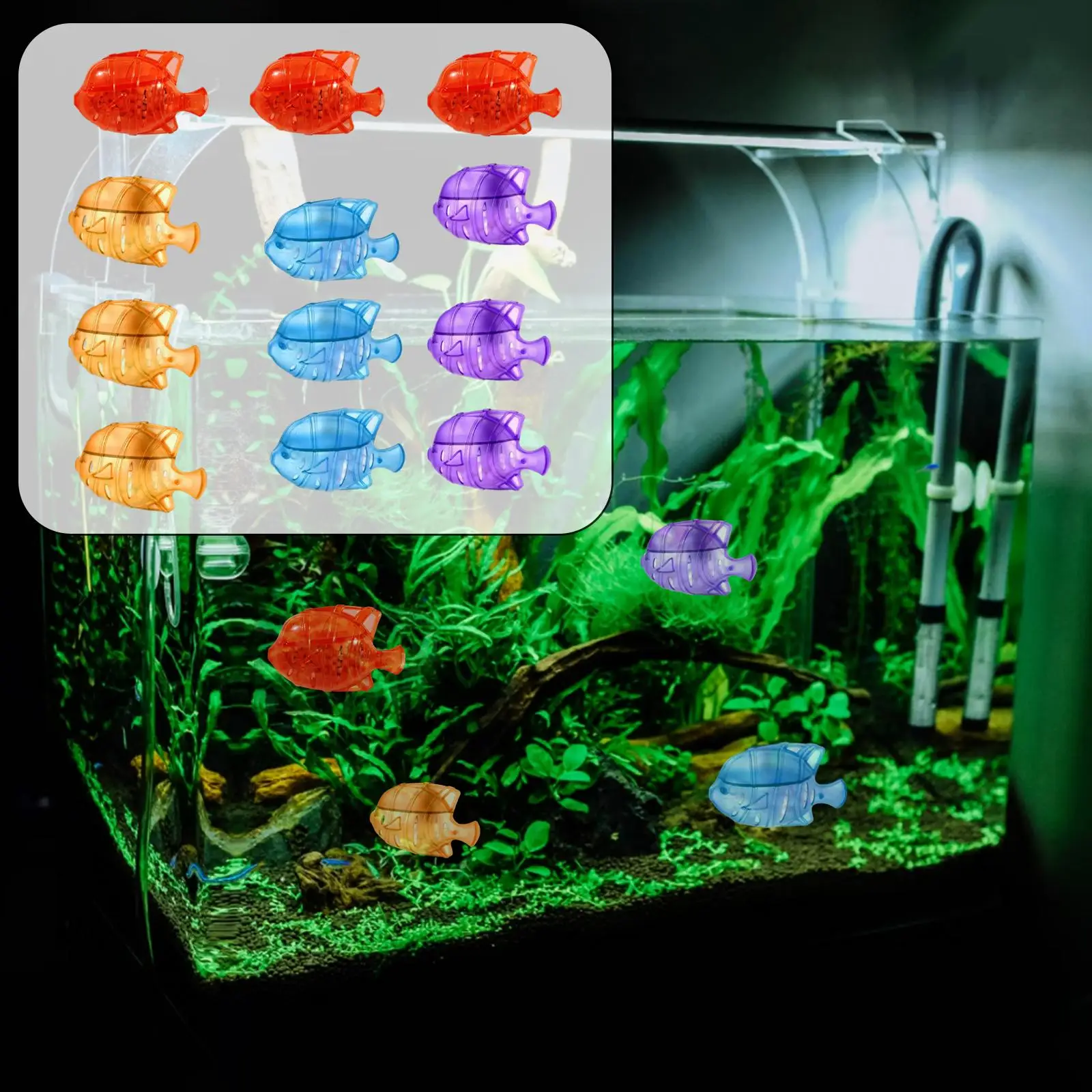 

12 Pieces Humidifier Cleaner Fishes Fish Tank Purification Against Odor