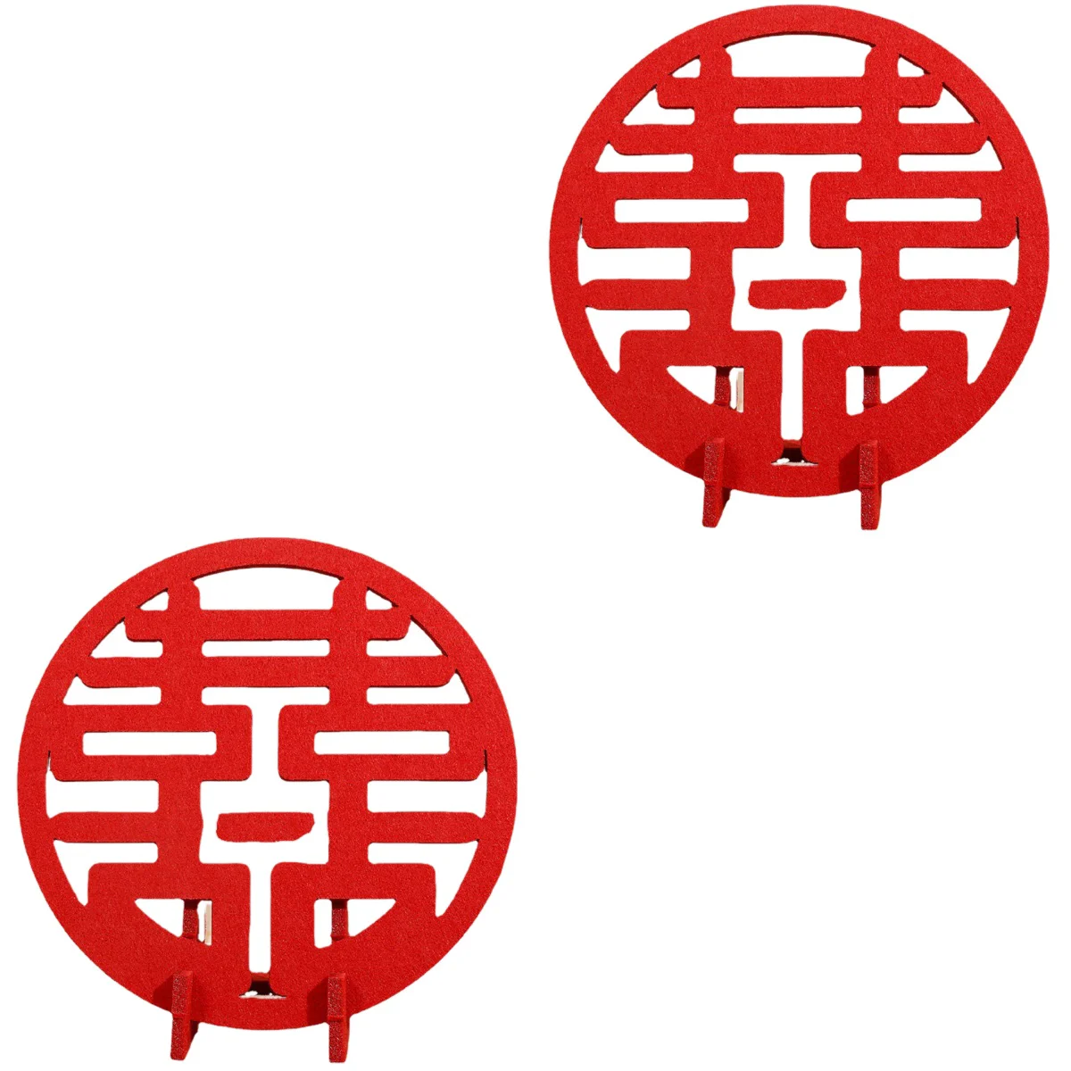 

2pcs Chinese Decorations Table Centerpiece Chinese Traditional Decorations for Wedding