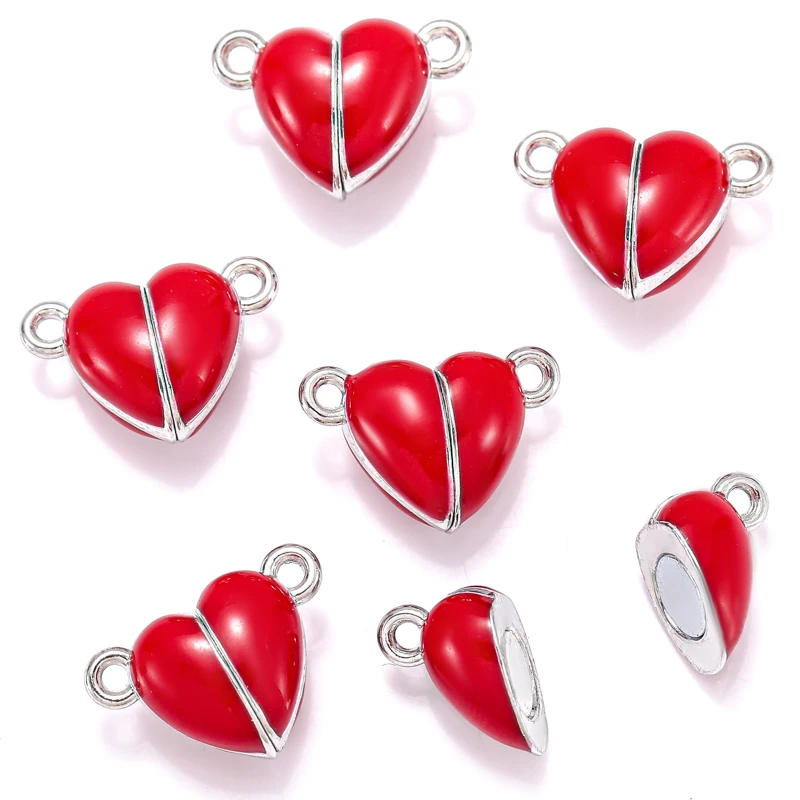 5 шт. подвеска в форме сердца 10 х15 мм