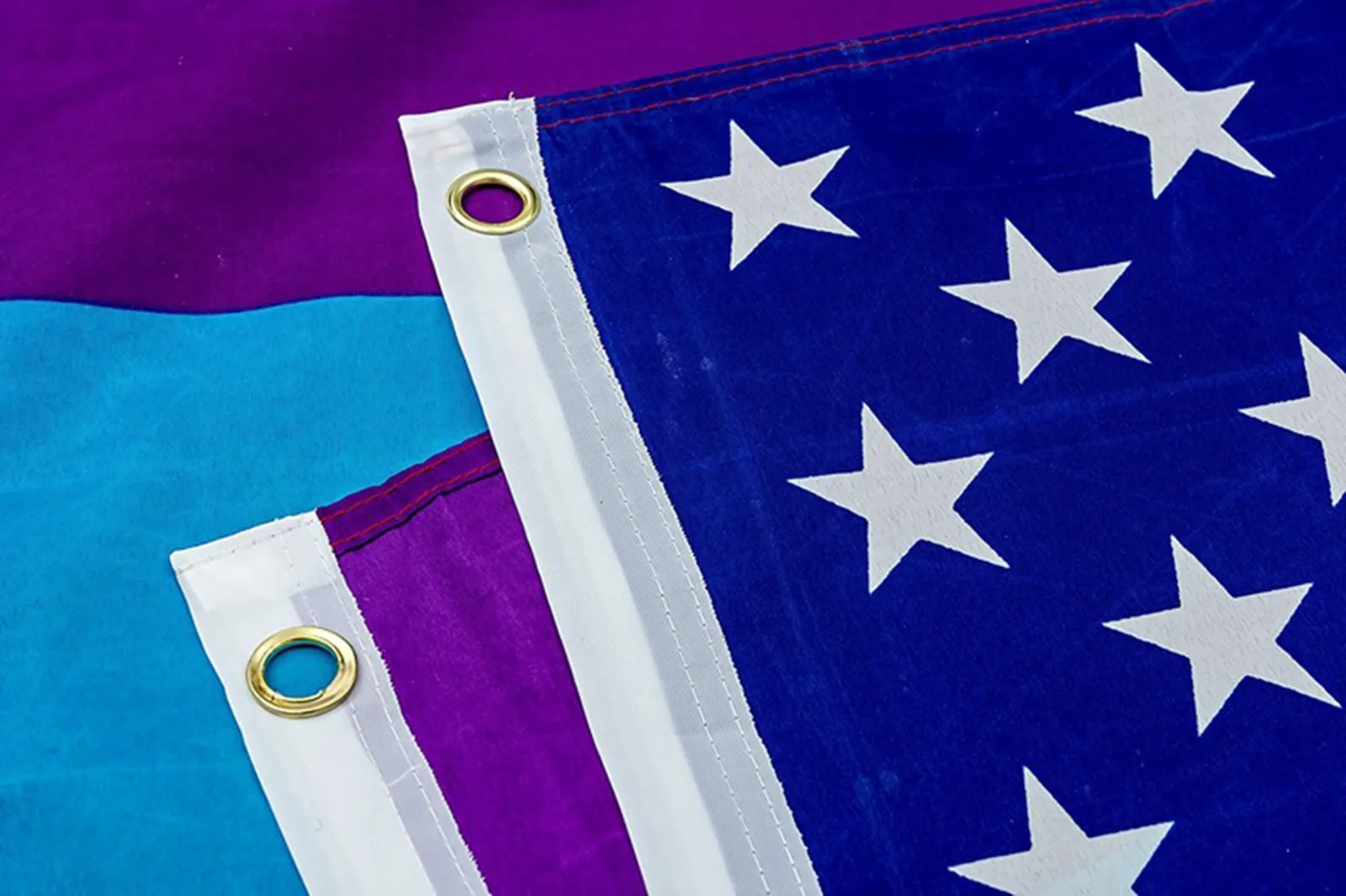 Баннер с американскими флажками из полиэстера 3 Х5 футов |